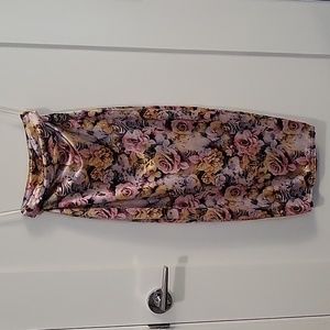 Velvet Floral Skirt